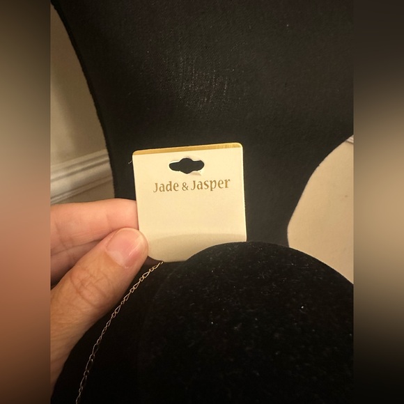 Jade & Jasper Gold Tone Necklace NWT 18" Long - Picture 2 of 4